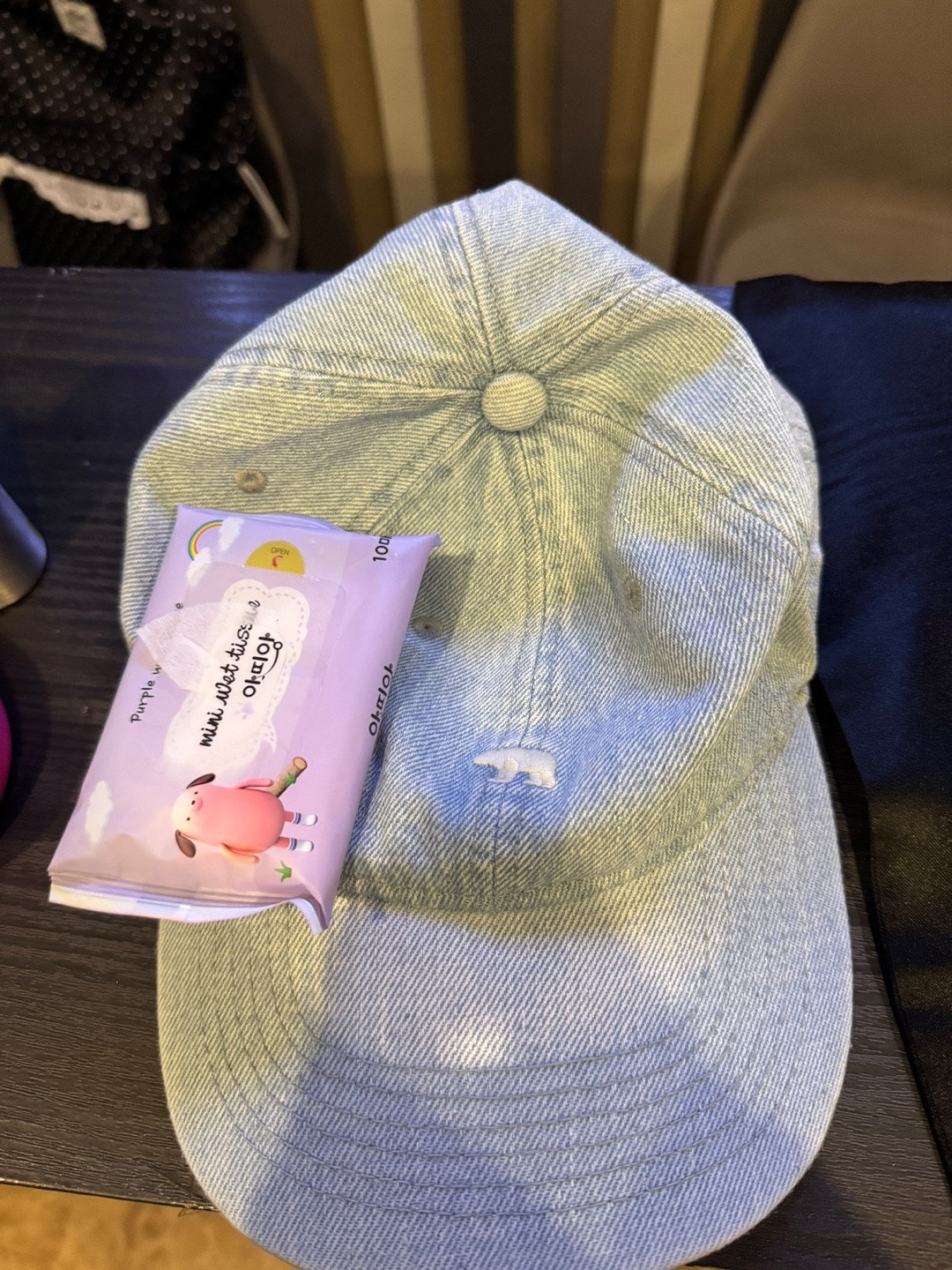 청데님 볼캡 마스킹 사진